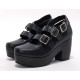 Iris Corolla Customize B Three-Buckle Chunky Platform Shoes(Reservation/3 Colours/Full Payment Without Shipping)